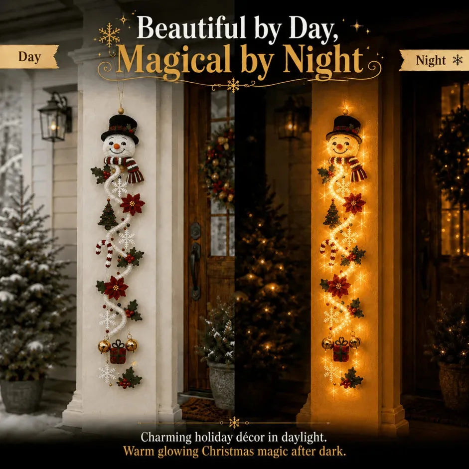 Lighted Christmas Door Hanger – 6 Designs