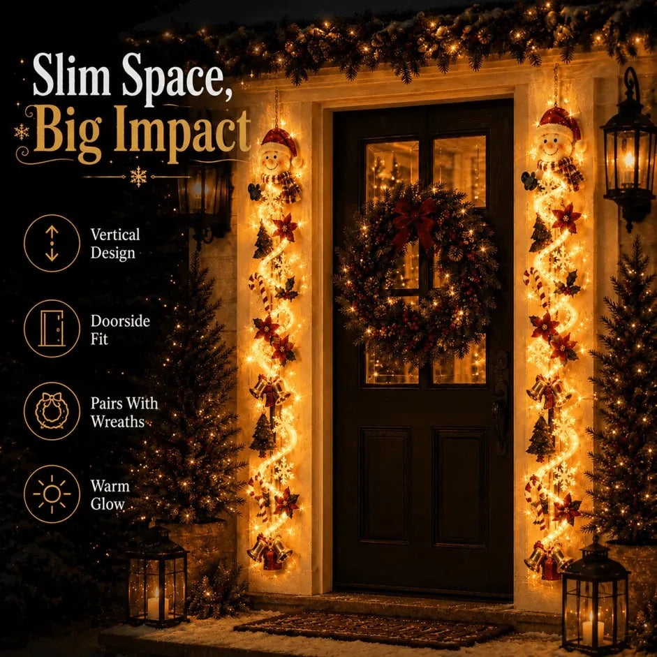 Lighted Christmas Door Hanger – 6 Designs