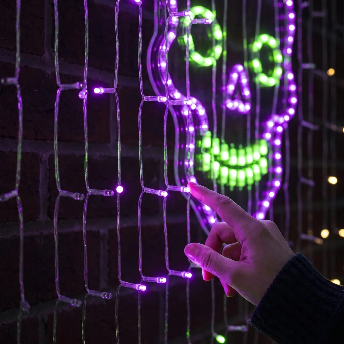 App-Controlled LED Curtain Lights