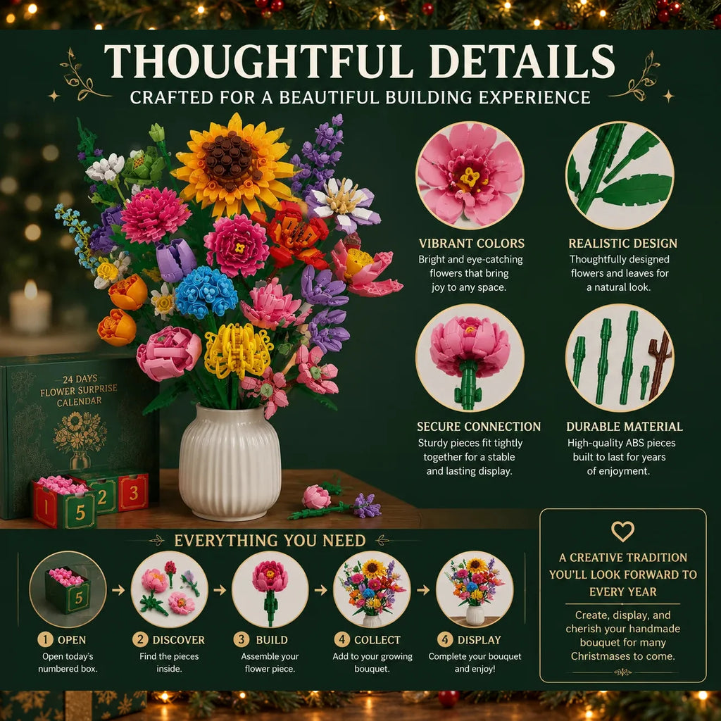 Flower Building Blocks Advent Calendar