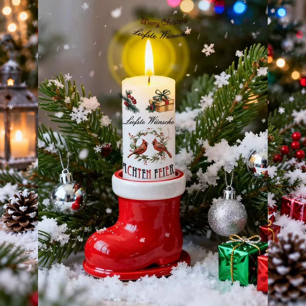 Christmas Candle Transfer Tattoo Set – 9 Sheets