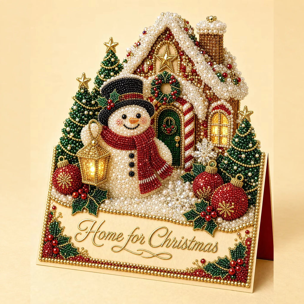 3D Christmas Greeting Card Set – 6 Pack