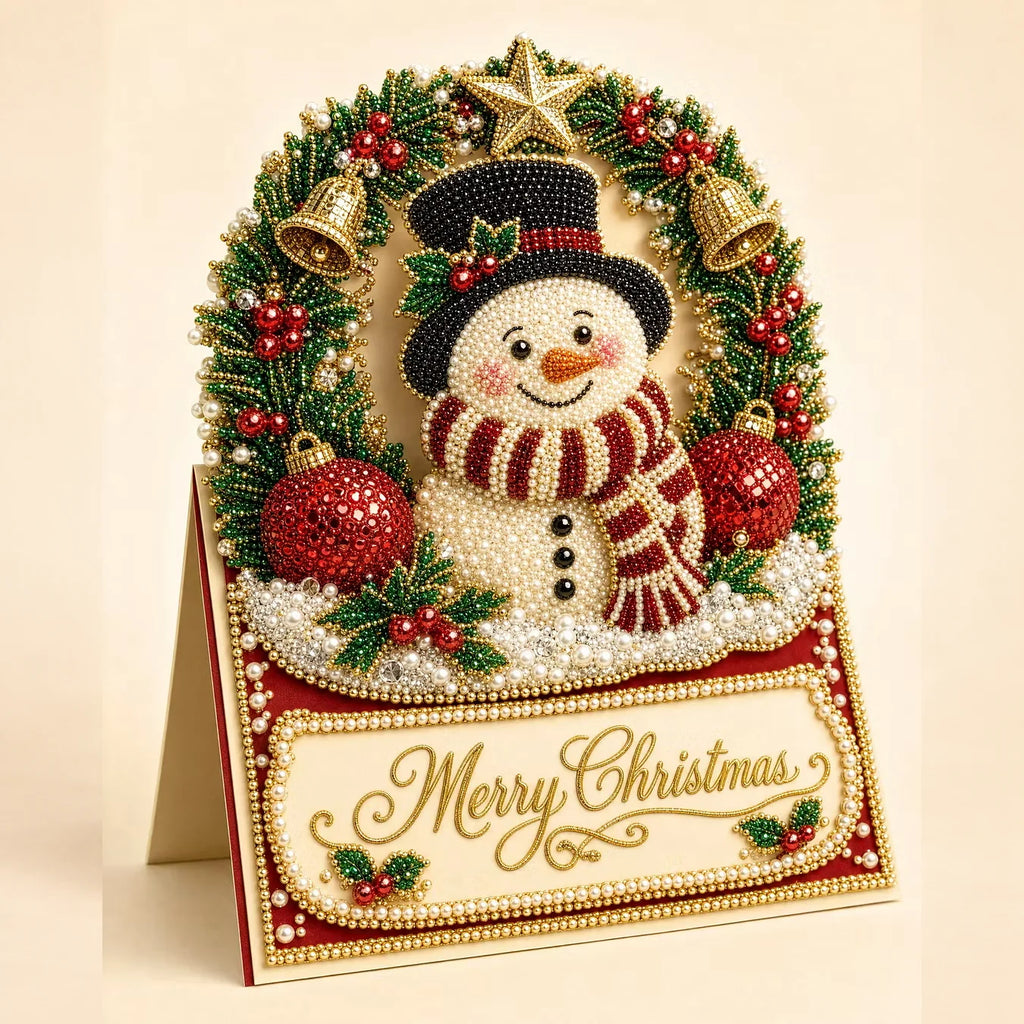 3D Christmas Greeting Card Set – 6 Pack