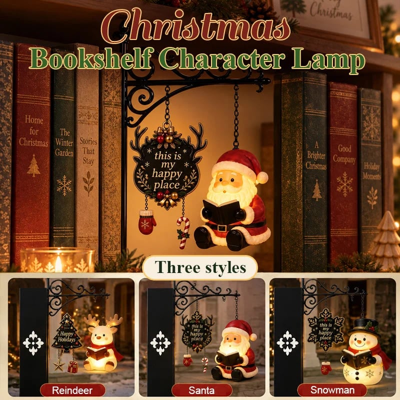 Christmas Bookshelf Character Light