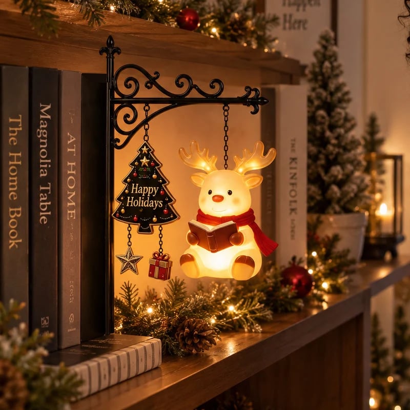 Christmas Bookshelf Character Light