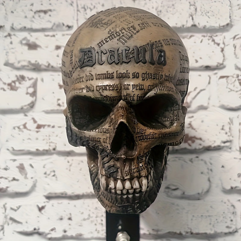 Skull Motorcycle Helmet Wall Mount