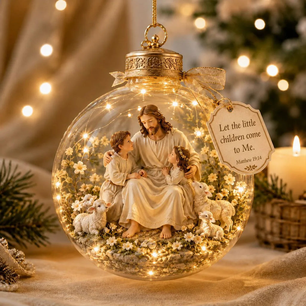 Lighted Christian Scripture Keepsake Ornament