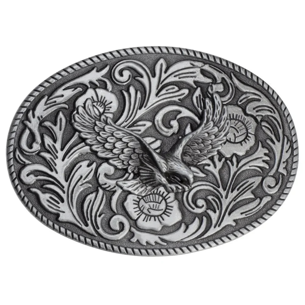 Tang Grass Pattern Eagle Belt Buckle