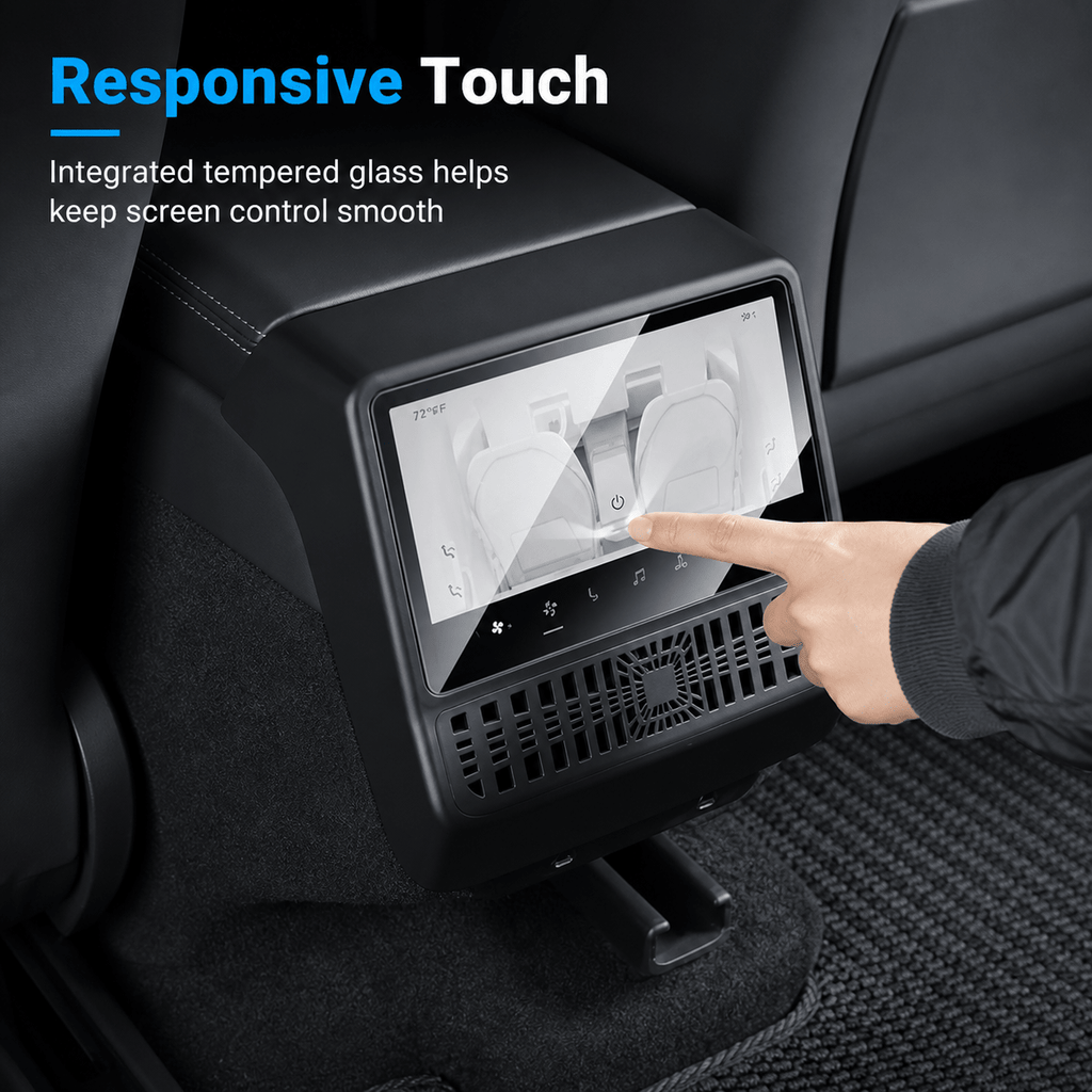 Tempered Glass Rear Screen Protector with Air Vent Cover for Model YL