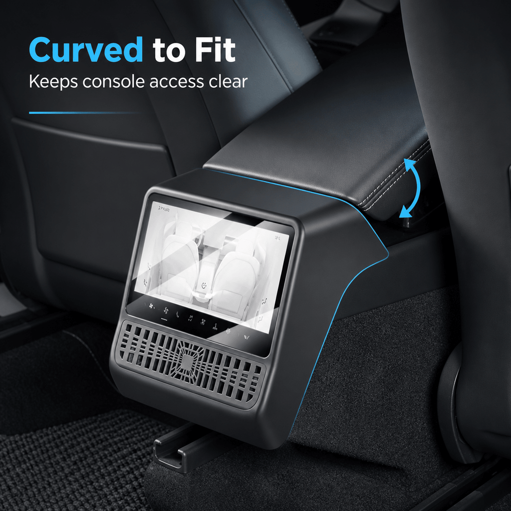 Tempered Glass Rear Screen Protector with Air Vent Cover for Model YL