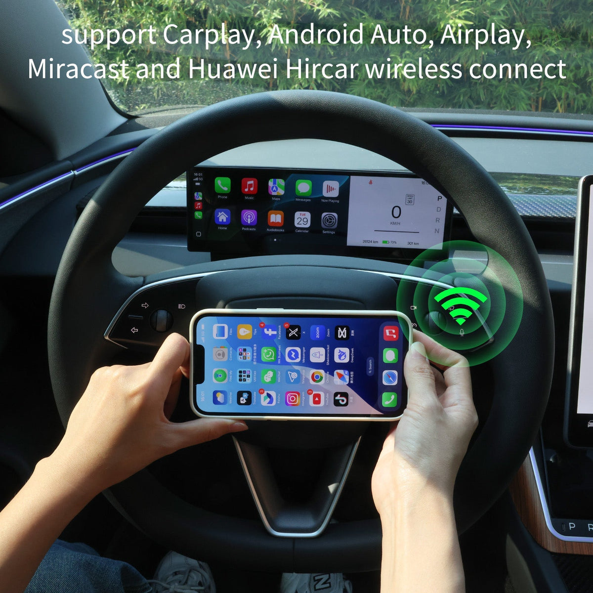 Sikunuo 10.88′′ Touch Screen Instrument Cluster Dashboard Display for Model 3/Y