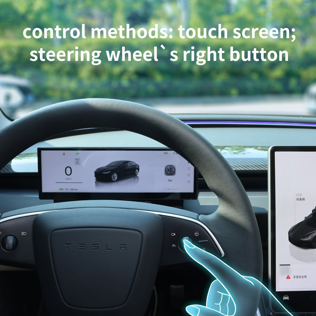 Sikunuo 10.88′′ Touch Screen Instrument Cluster Dashboard Display for Model 3/Y