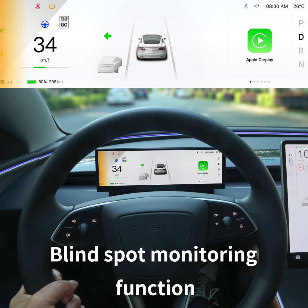 Sikunuo 10.88′′ Touch Screen Instrument Cluster Dashboard Display for Model 3/Y