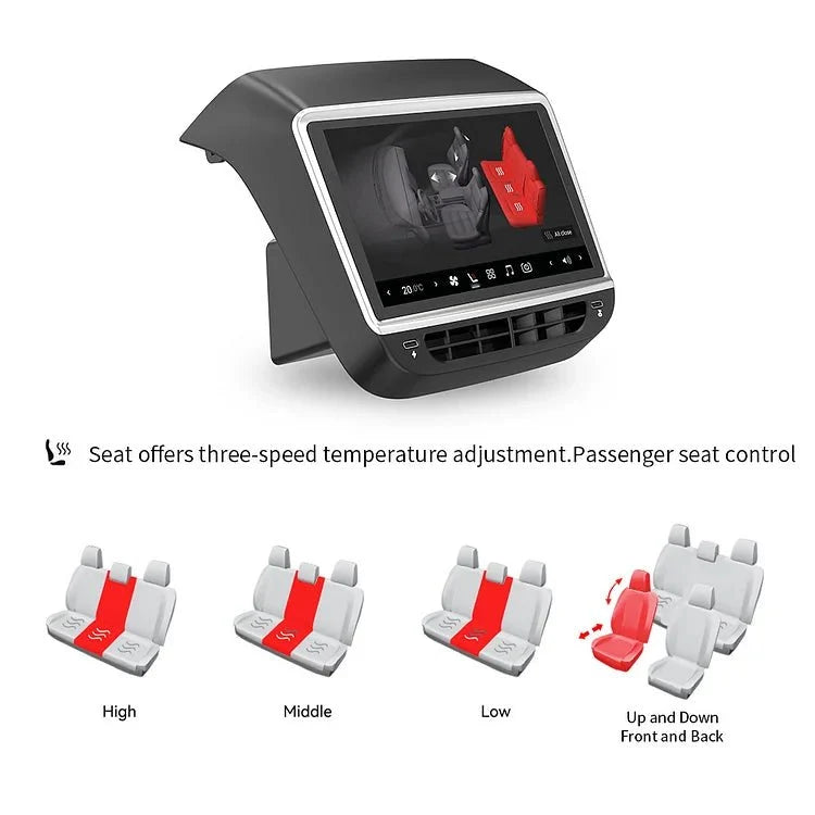 Sikunuo 7 Inch Rear Entertainment & Climate Control Screen for Model Y / 3