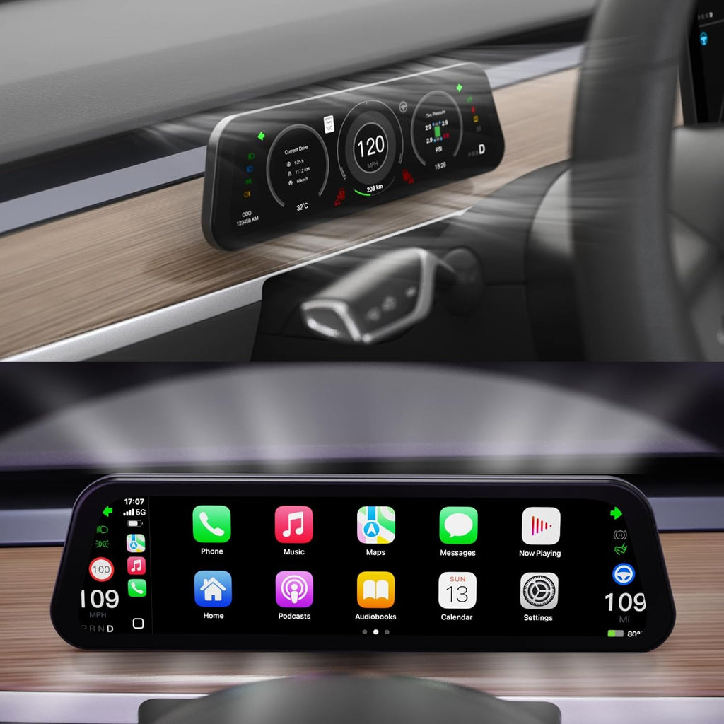 Sikunuo 9.6 Inch Instrument Cluster Dashboard Display for Model 3 / Y