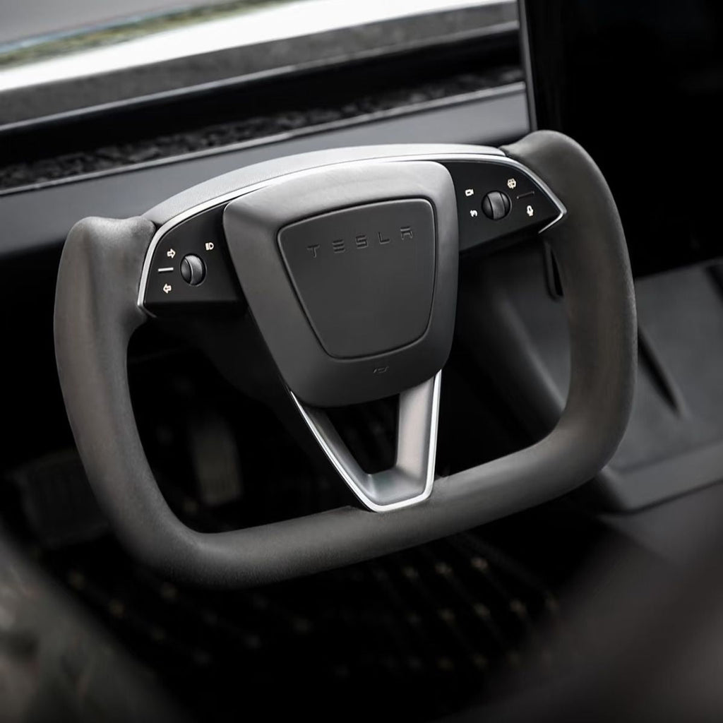 Sikunuo Alcantara Yoke Steering Wheel for Model 3 Highland & Model Y Juniper