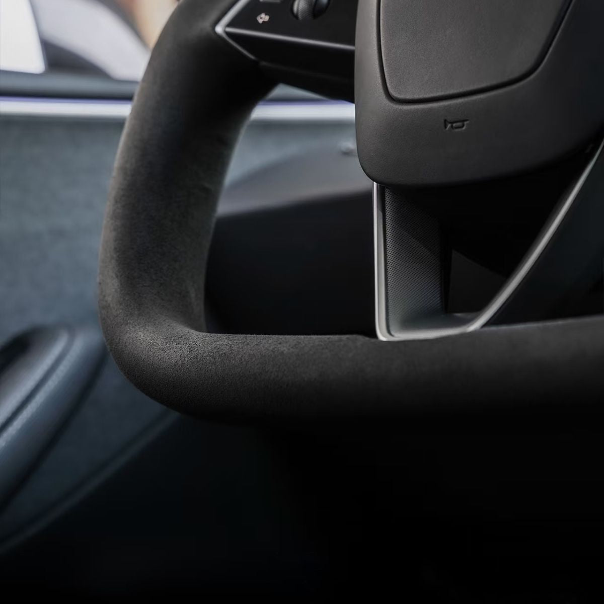 Sikunuo Alcantara Yoke Steering Wheel for Model 3 Highland & Model Y Juniper