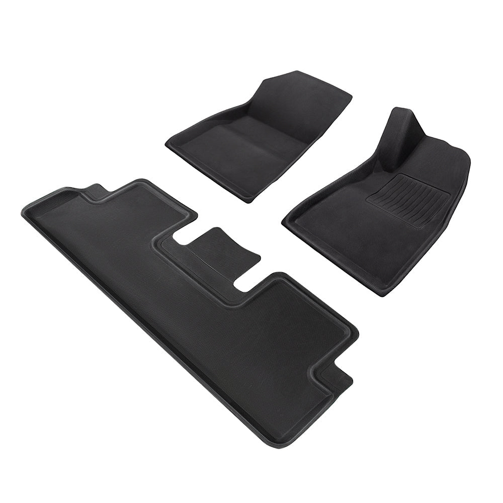 Sikunuo All Weather 3D Floor Mats for Tesla Model Y & Model 3 Highland