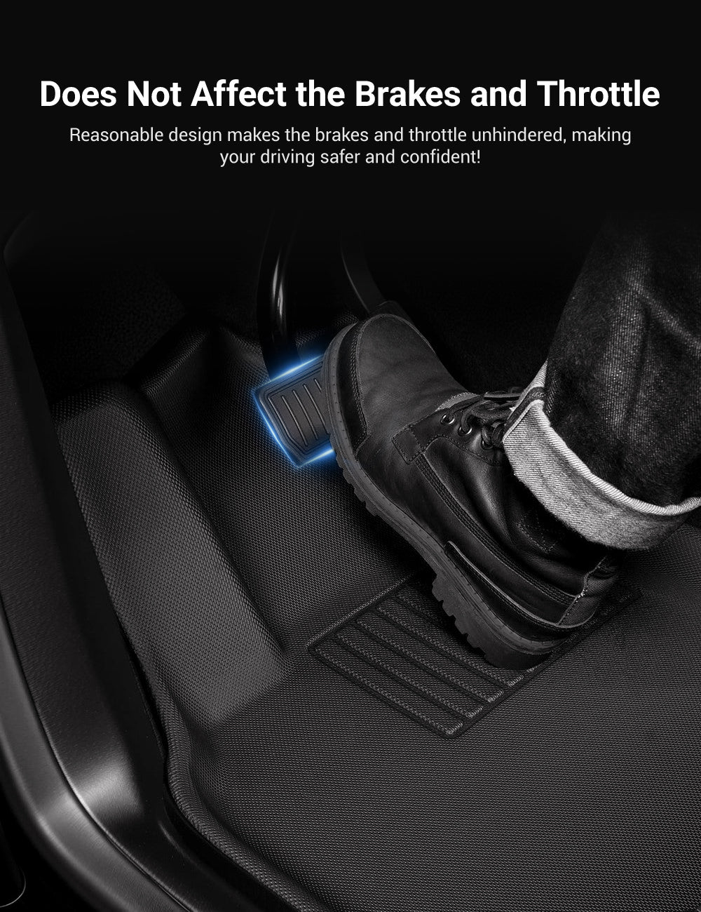 Sikunuo All Weather 3D Floor Mats for Tesla Model Y & Model 3 Highland