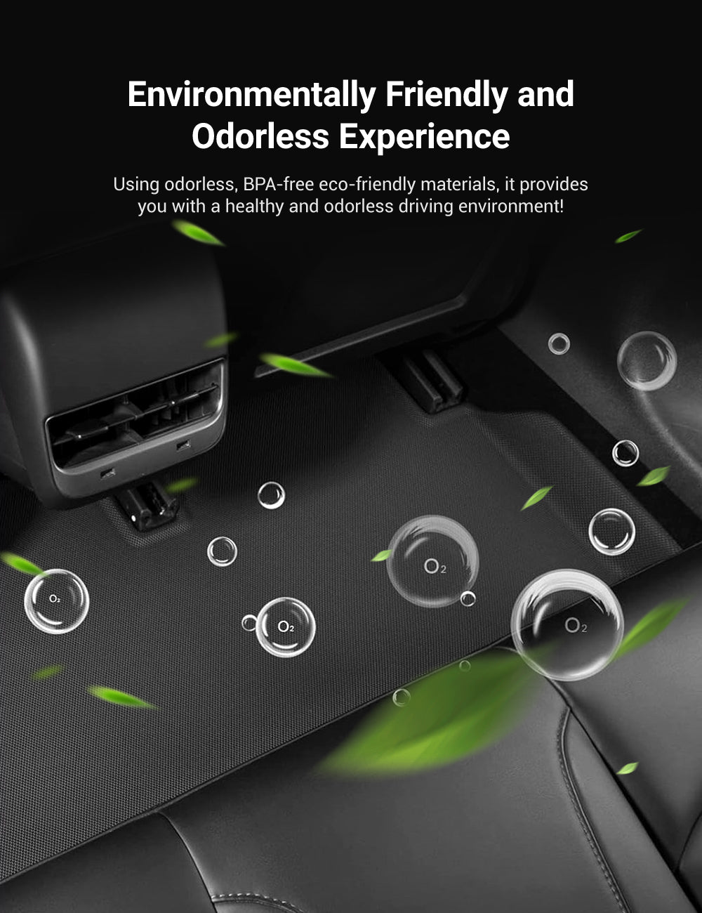 Sikunuo All Weather 3D Floor Mats for Tesla Model Y & Model 3 Highland