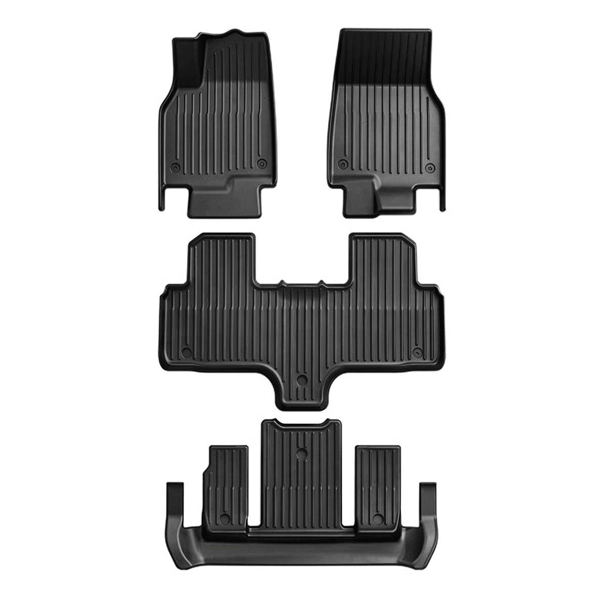 Sikunuo All-Weather TPE Floor Mats for Model YL 6-Seater 2026+
