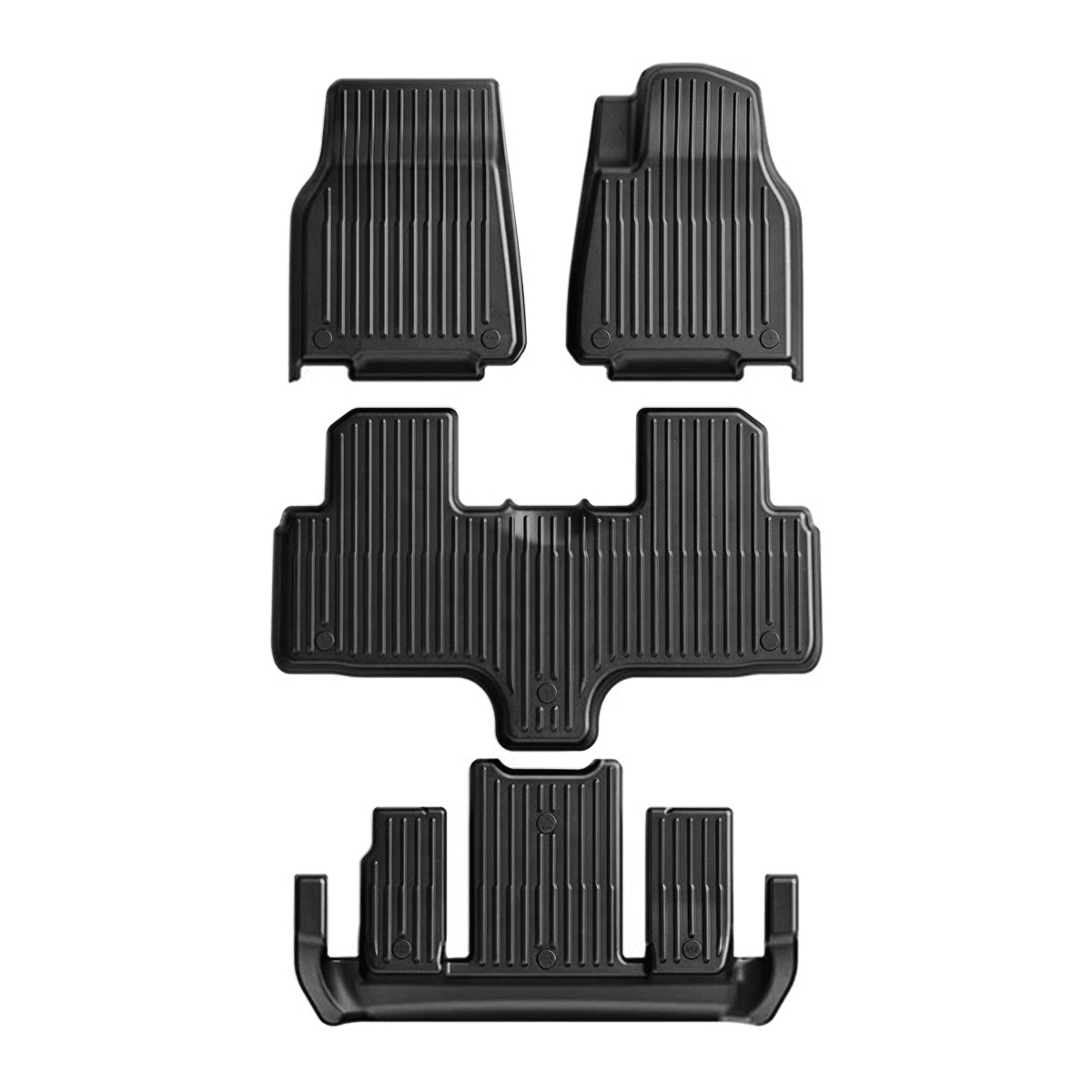 Sikunuo All-Weather TPE Floor Mats for Model YL 6-Seater 2026+