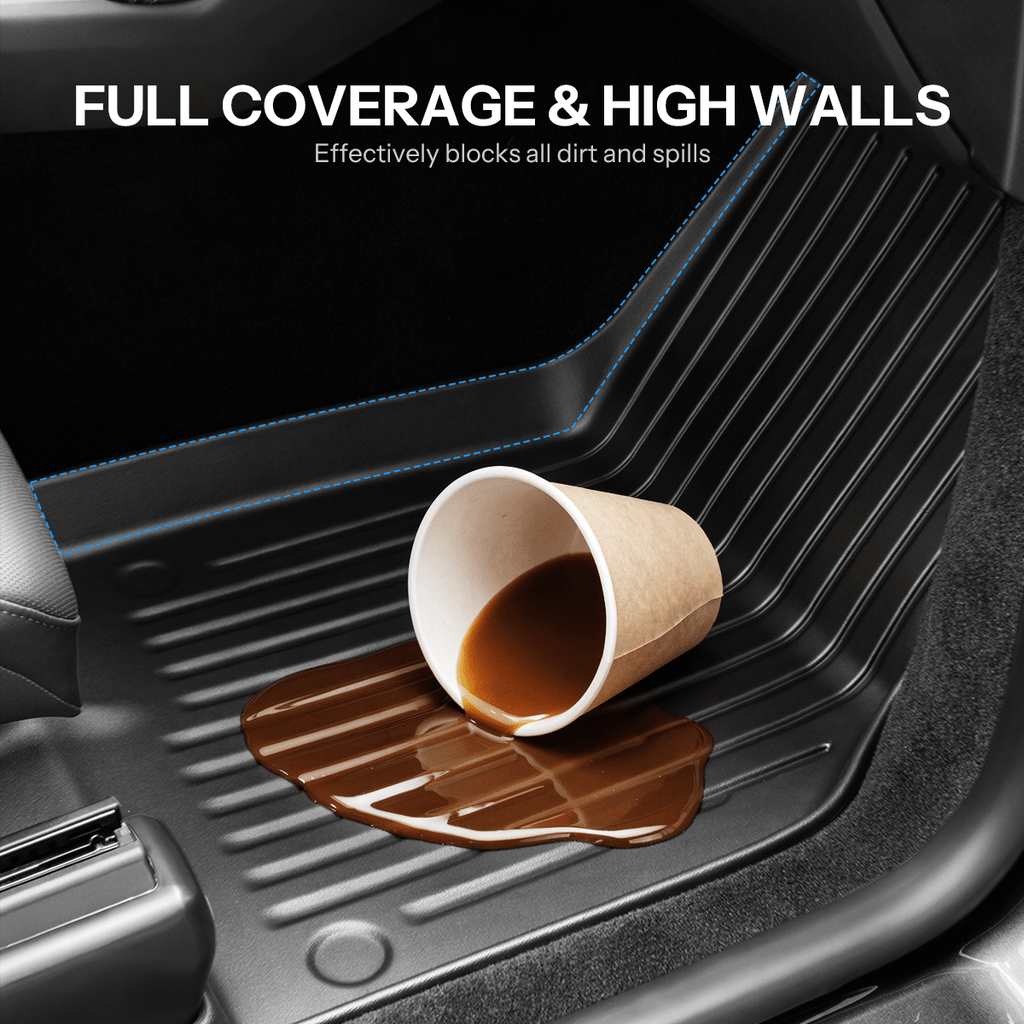 Sikunuo All-Weather TPE Floor Mats for Model YL 6-Seater 2026+