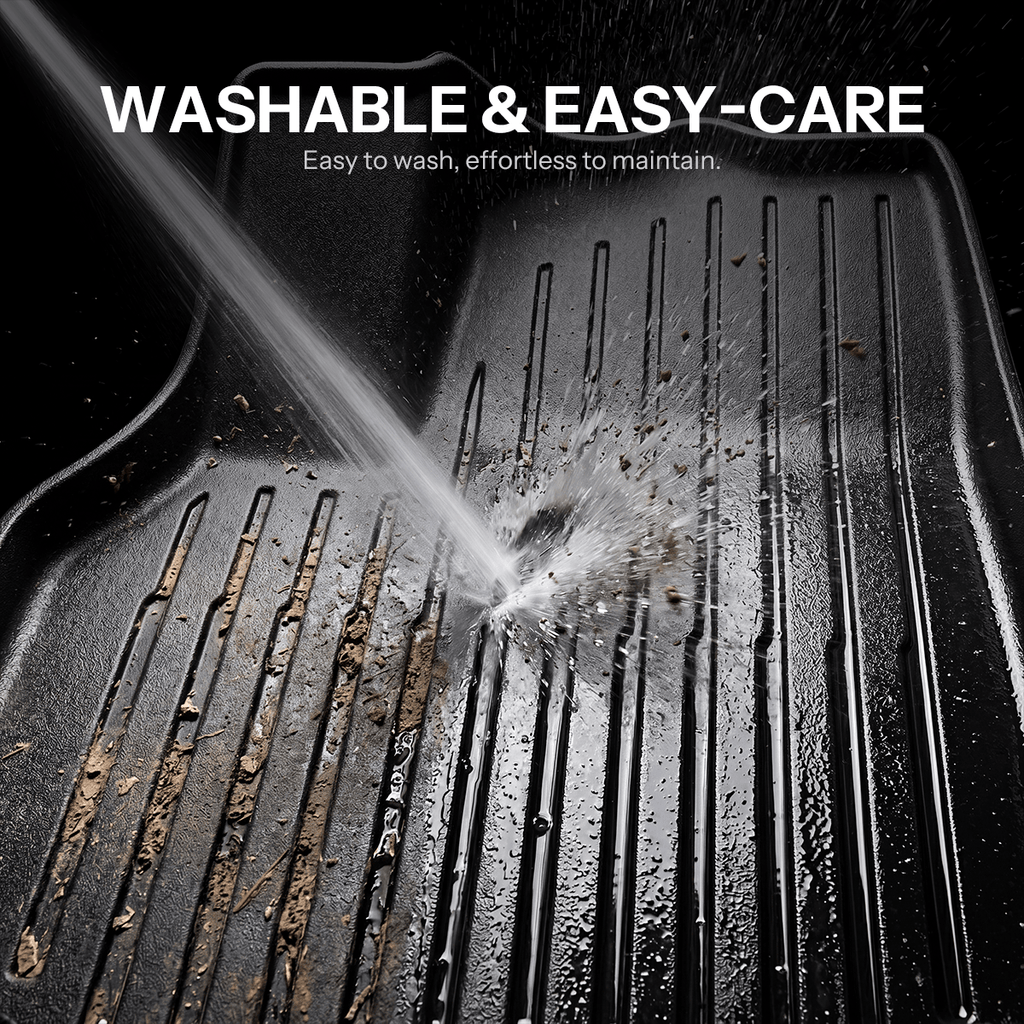 Sikunuo All-Weather TPE Floor Mats for Model YL 6-Seater 2026+