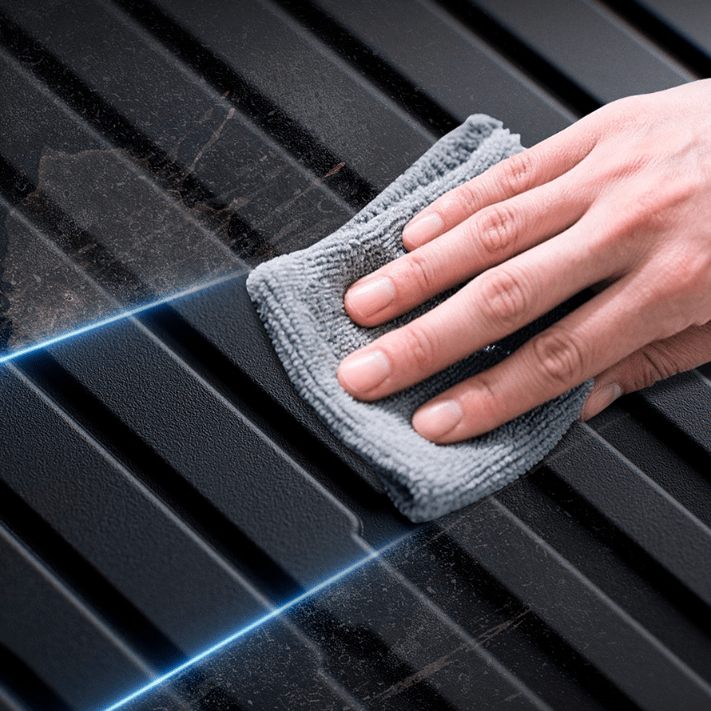 Sikunuo TPE Rear Trunk Storage Bin Mat for Model YL 6-Seater