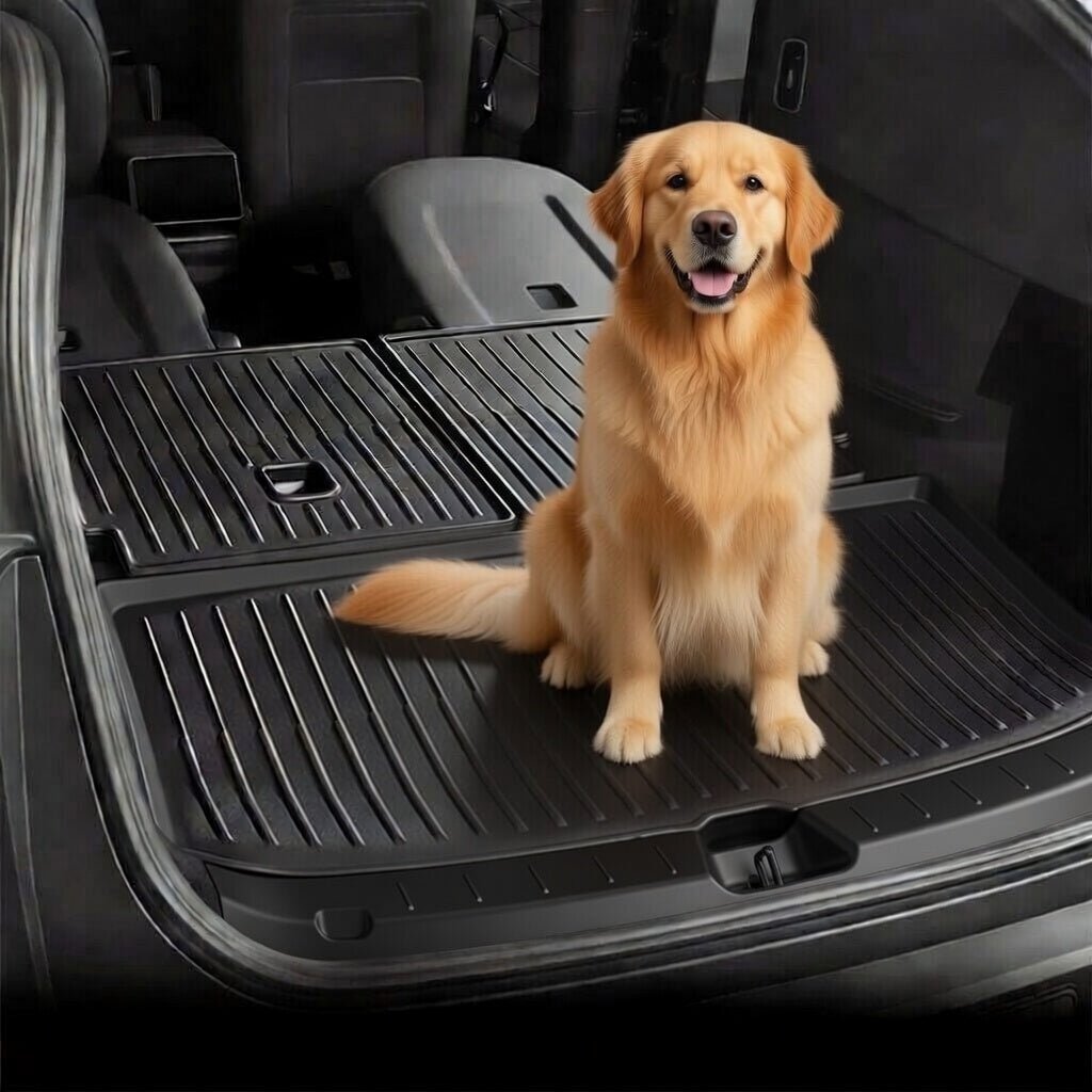 Sikunuo All Weather TPE Trunk Mats for Model YL 6-Seater
