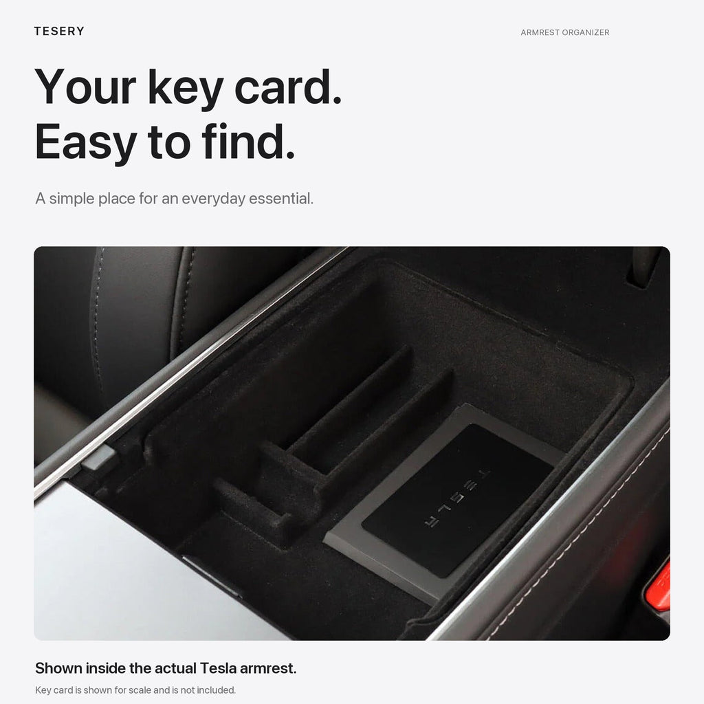 Sikunuo Armrest Organizer Console Tray for Model 3 / Model Y