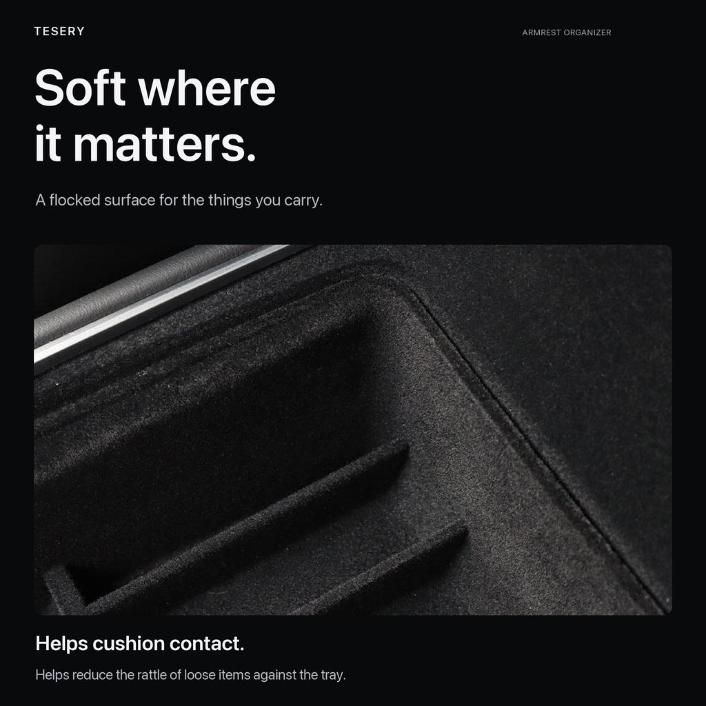 Sikunuo Armrest Organizer Console Tray for Model 3 / Model Y
