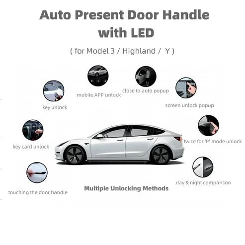 Wireless Automatic Door Handles for Model Y Juniper / Model 3 Highland | Sikunuo