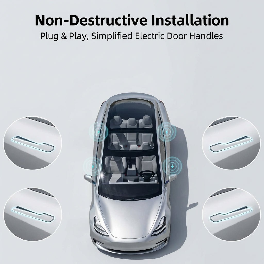 Wireless Automatic Door Handles for Model Y Juniper / Model 3 Highland | Sikunuo