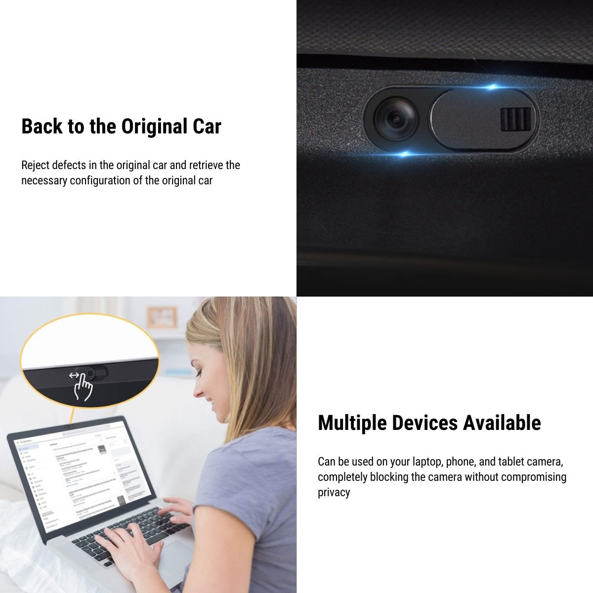 Sikunuo Camera Cover for Tesla Model 3 / Model Y (6 PCS)