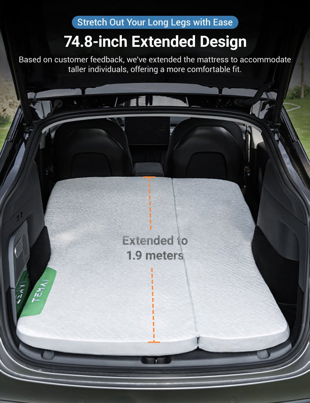 Sikunuo Camping Mattress for Tesla Model 3/Y