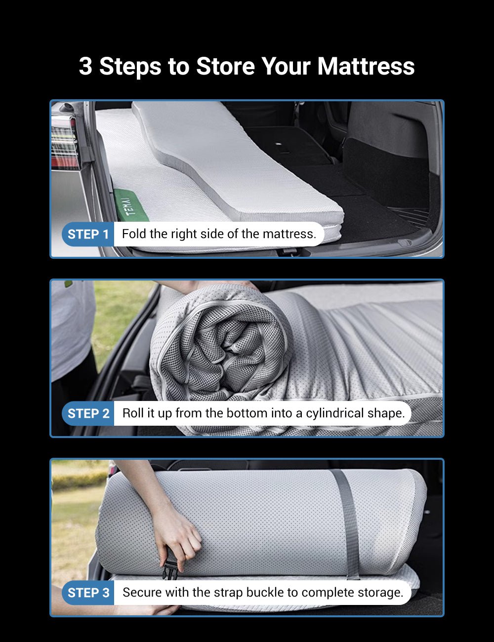 Sikunuo Camping Mattress for Tesla Model 3/Y