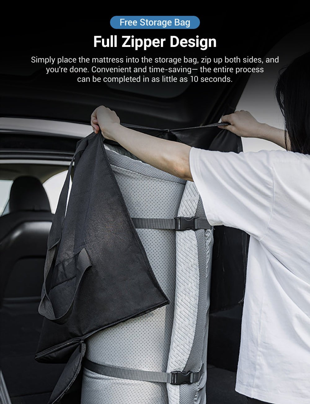 Sikunuo Camping Mattress for Tesla Model 3/Y