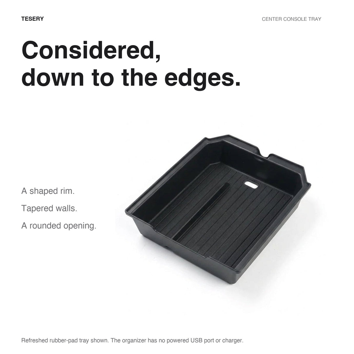 Sikunuo Center Console Tray for Model 3 & Model Y & Model YL