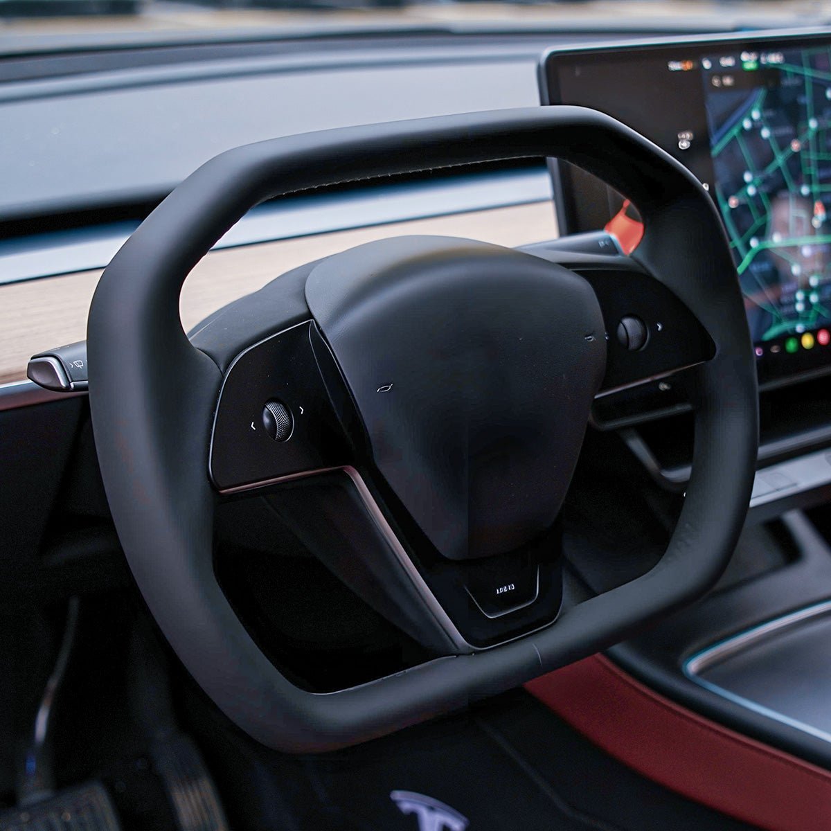 Sikunuo Cyber Steering Wheel for Tesla Model 3 / Y【Cybertruck Style】