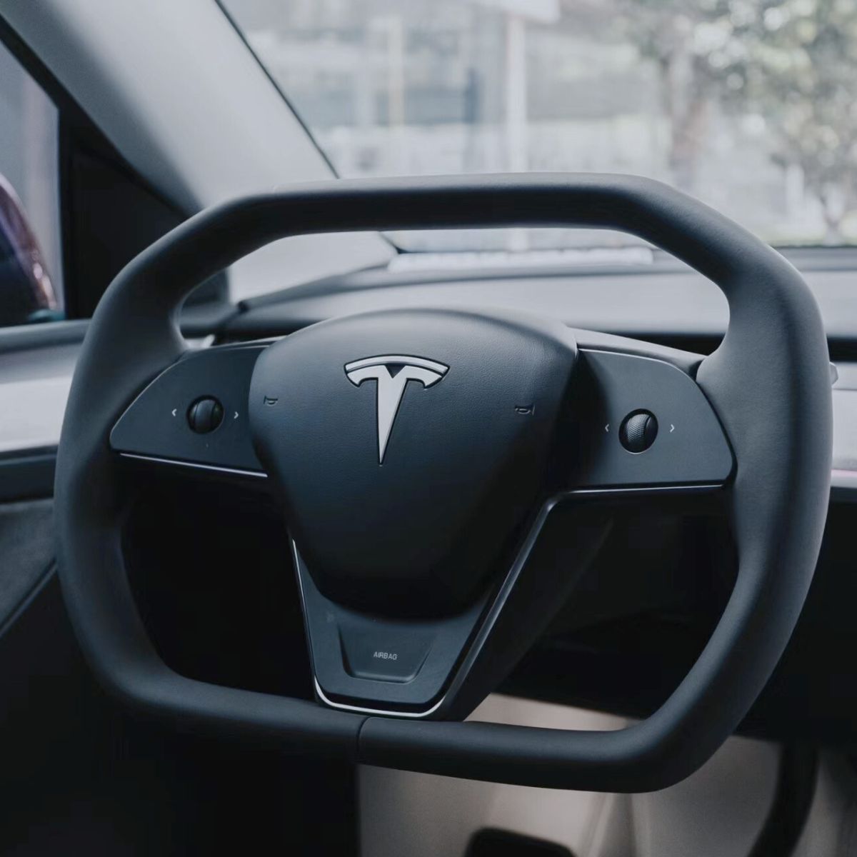 Sikunuo Cyber Steering Wheel for Tesla Model 3 / Y【Cybertruck Style】
