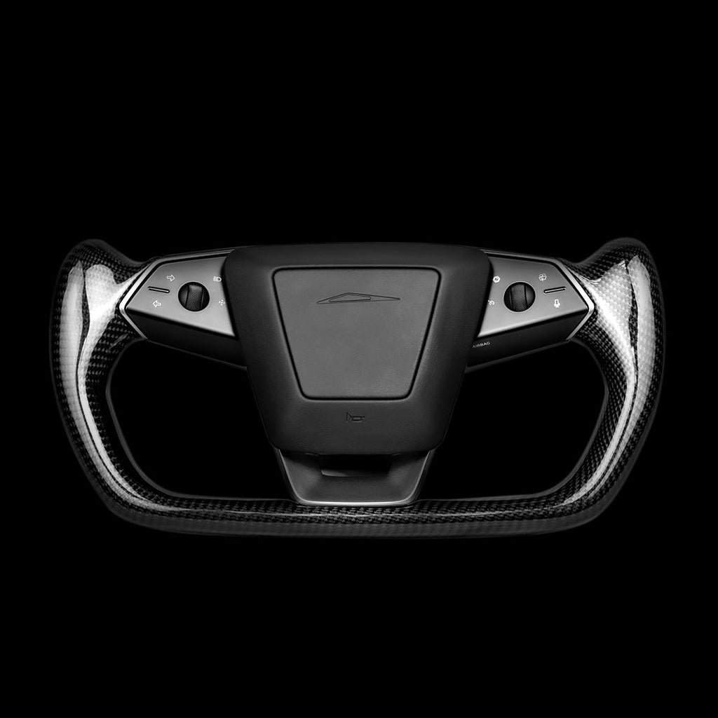 Sikunuo Cybertruck Carbon Fiber Yoke Steering Wheel