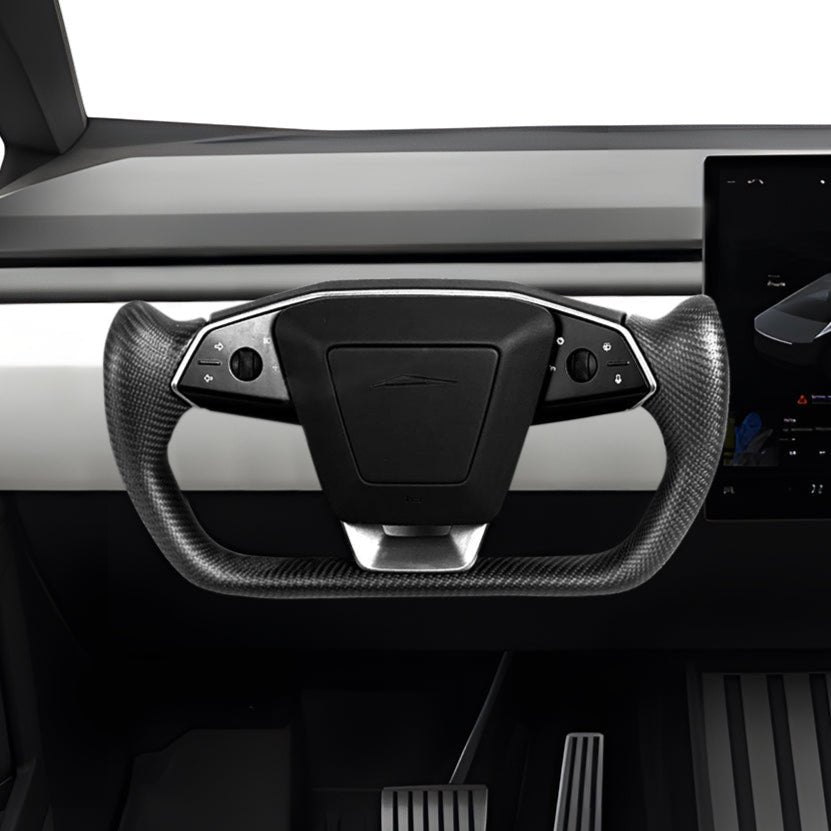 Sikunuo Cybertruck Carbon Fiber Yoke Steering Wheel