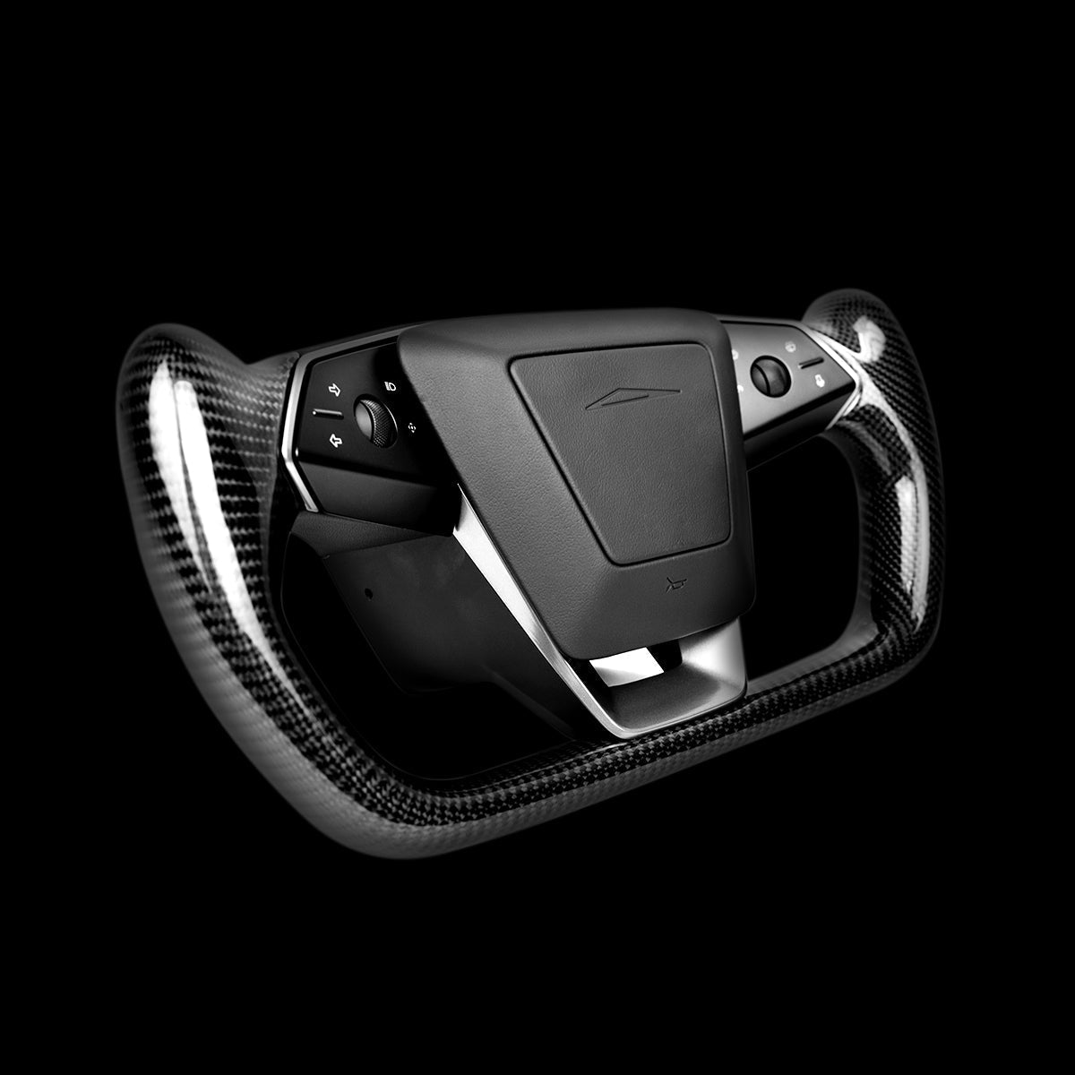Sikunuo Cybertruck Carbon Fiber Yoke Steering Wheel