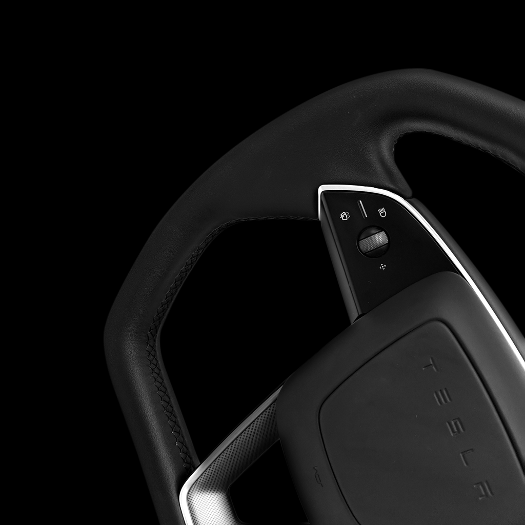 Sikunuo Cybertruck Style Steering Wheel for Model Y Juniper & Model 3 Highland