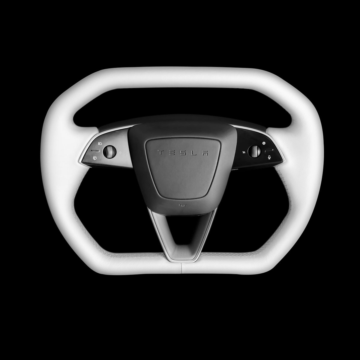 Sikunuo Cybertruck Style Steering Wheel for Model Y Juniper & Model 3 Highland