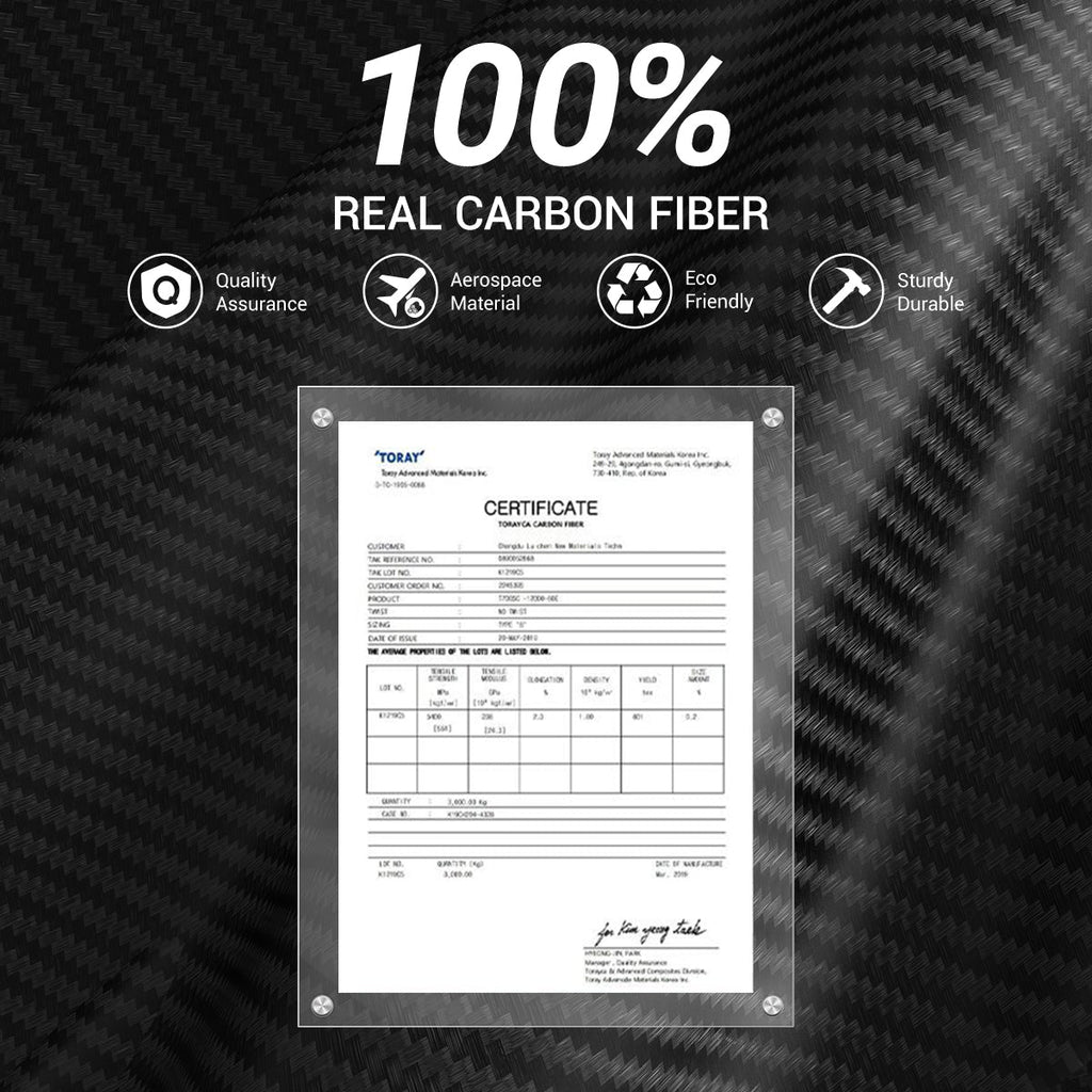 Sikunuo Dry Carbon Fiber Full Upper Oversized Extended Door Panel Overlays for Model Y Juniper