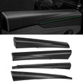Sikunuo Dry Carbon Fiber Full Upper Oversized Extended Door Panel Overlays for Model Y Juniper