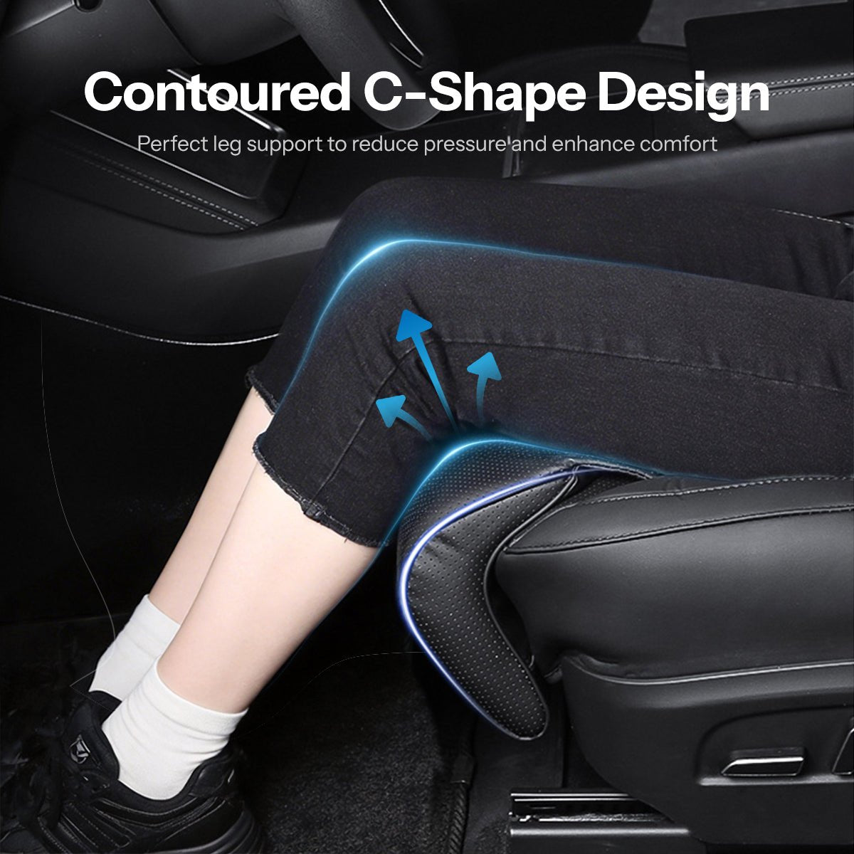 Sikunuo Extended Leg Support Seat Cover for Model Y Juniper / YL