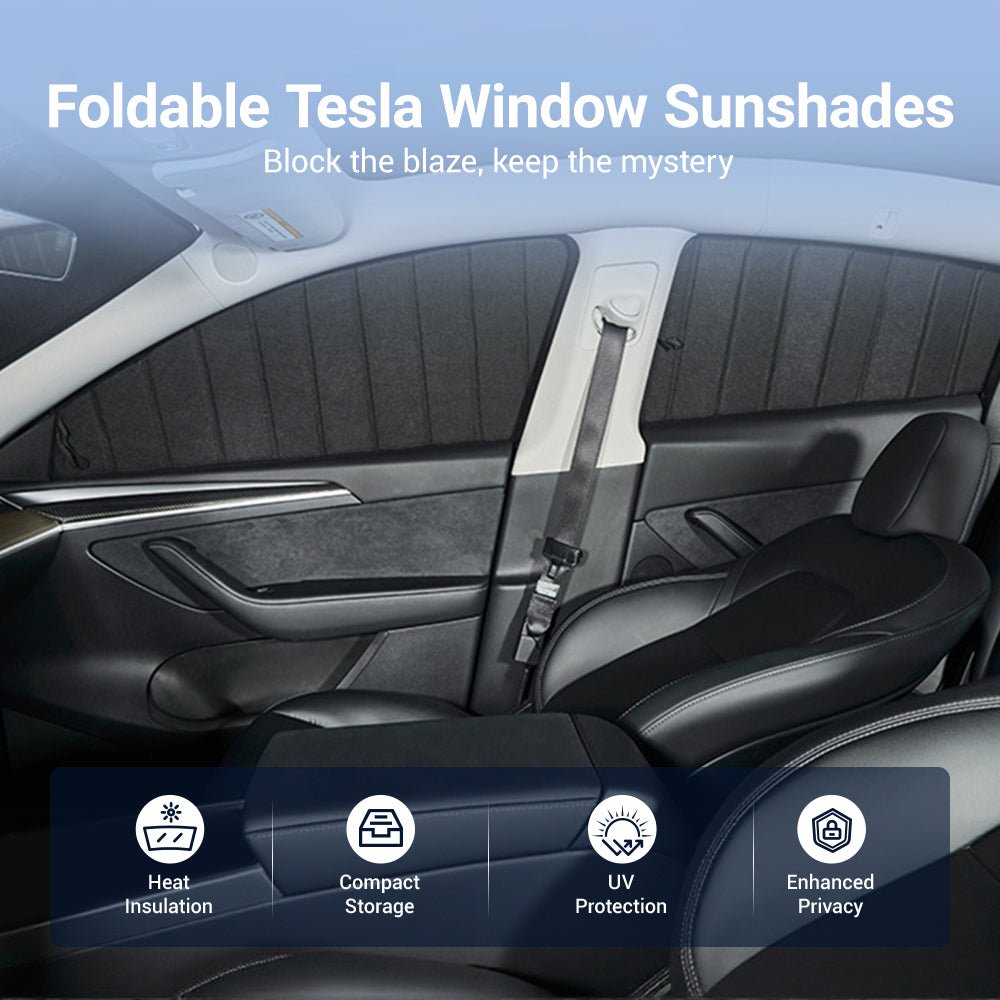 Sikunuo Foldable Window Shades for Model 3 & Model Y